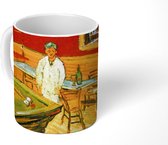 Mok - Koffiemok - Het Nachtcafé - Vincent van Gogh - Mokken - 350 ML - Beker - Koffiemokken - Theemok