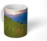 Mok - Rijstvelden bij zonsondergang - 350 ML - Beker