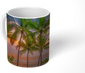 Mok - Palmboom - Tropisch - Zee - 350 ML - Beker