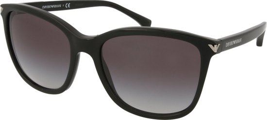 Emporio Armani Grey Gradient Zonnebril  - Zwart