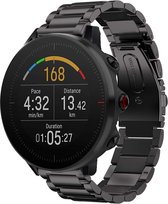 Stalen Smartwatch bandje - Geschikt voor  Polar Grit X stalen band - zwart - Strap-it Horlogeband / Polsband / Armband