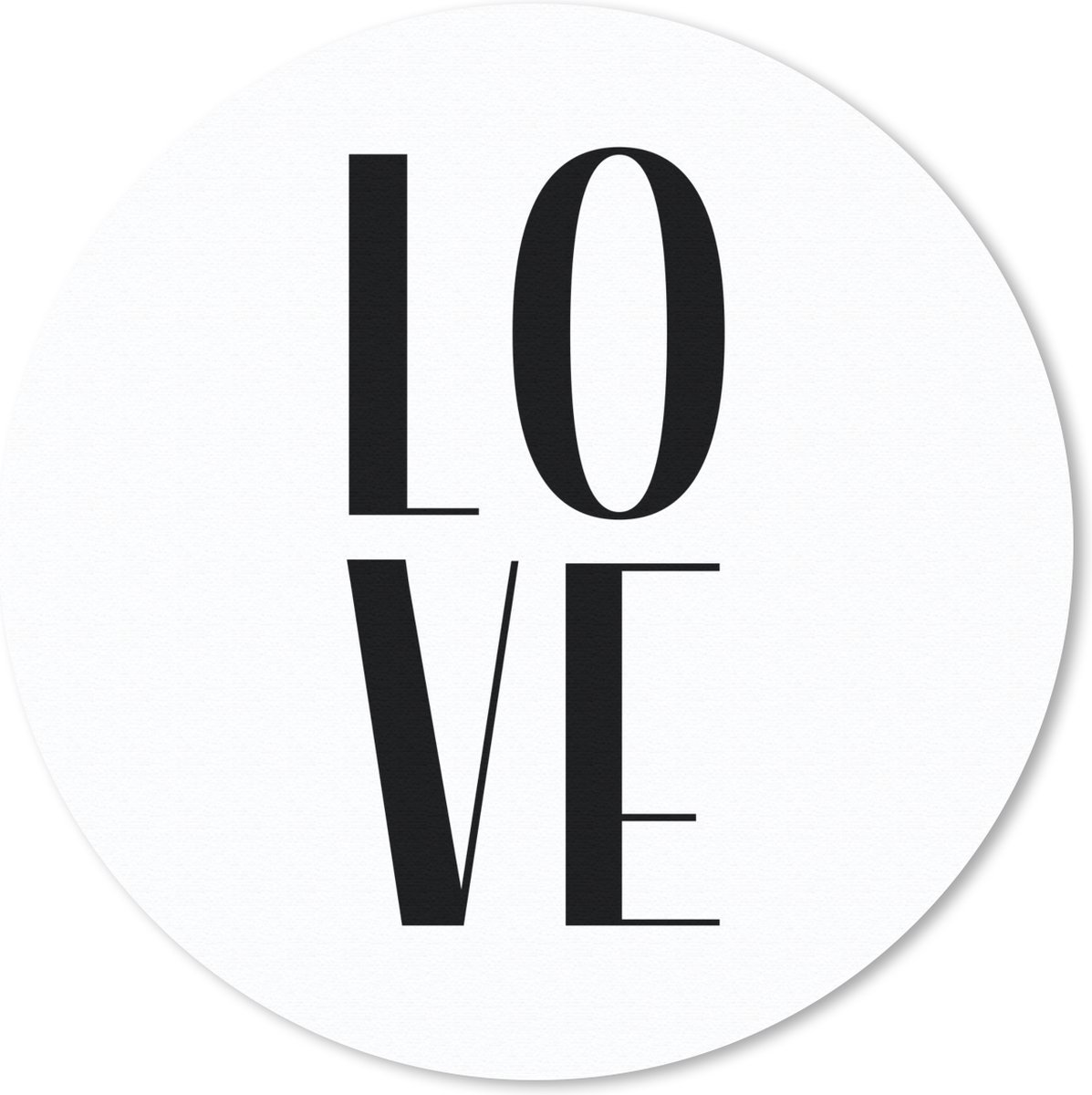 Muismat rond 40x40 cm - Mousepad Spreuken - Love - Quotes - Ronde muismatten
