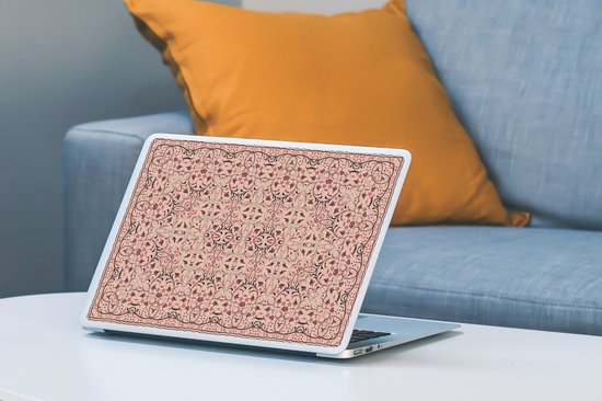Autocollant pour ordinateur portable - 10,1 pouces - Tapis persan - Tapis - Motifs - Rose - 25x18cm - Autocollants pour ordinateur portable - Peau pour ordinateur portable - Couverture