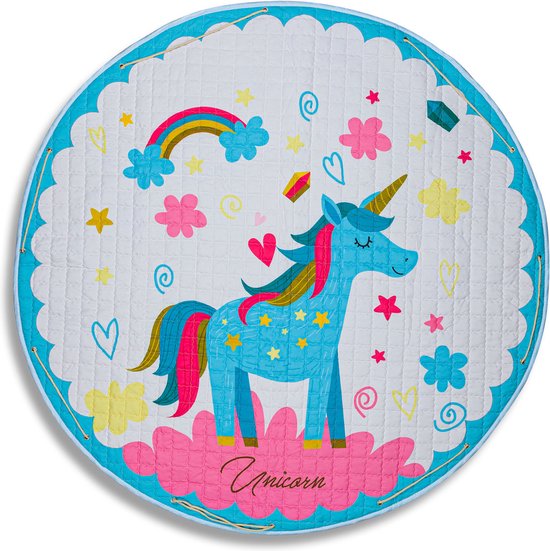 Kindertapijt Koho Olifantje met Paraplu Crème Vloerkleed - 140x200cm- Kinderkamer