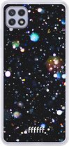 6F hoesje - geschikt voor Samsung Galaxy A22 4G -  Transparant TPU Case - Galactic Bokeh #ffffff