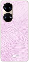 6F hoesje - geschikt voor Huawei P50 -  Transparant TPU Case - Pink Slink #ffffff