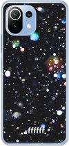 6F hoesje - geschikt voor Xiaomi Mi 11 Lite -  Transparant TPU Case - Galactic Bokeh #ffffff