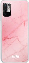 6F hoesje - geschikt voor Xiaomi Redmi Note 10 5G -  Transparant TPU Case - Coral Marble #ffffff