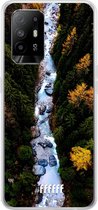 6F hoesje - geschikt voor OPPO A94 5G -  Transparant TPU Case - Forest River #ffffff