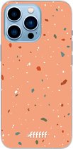 6F hoesje - geschikt voor iPhone 13 Pro - Transparant TPU Case - Terrazzo N°10 #ffffff