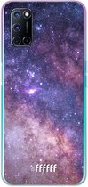 6F hoesje - geschikt voor OPPO A92 -  Transparant TPU Case - Galaxy Stars #ffffff