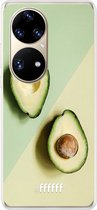 6F hoesje - geschikt voor Huawei P50 Pro -  Transparant TPU Case - Avocado Aficionado #ffffff