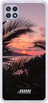 6F hoesje - geschikt voor Samsung Galaxy A22 4G -  Transparant TPU Case - Pretty Sunset #ffffff