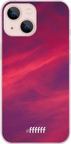 6F hoesje - geschikt voor iPhone 13 Mini -  Transparant TPU Case - Red Skyline #ffffff