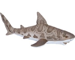 Nature Planet Knuffeldier - Luipaard haai - bruin - pluche - haaien - 70 cm