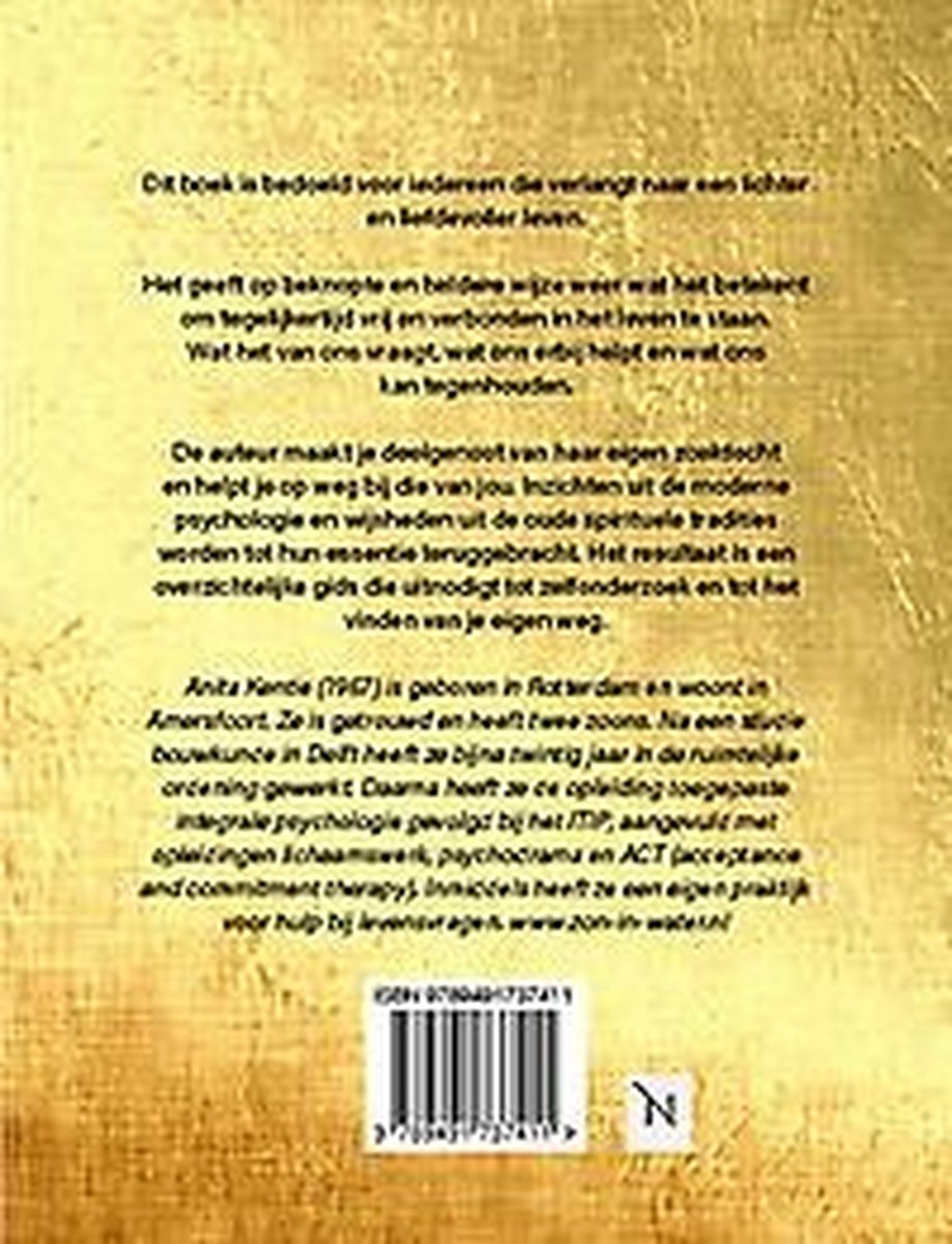 Vrijheid in verbinding - back cover