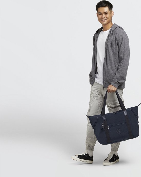 kipling Sac de voyage Sac de sport Eyes Wide Open Art M Travel Tote M Blue Bleu 2