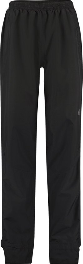 Zwarte AGU regenbroek voor heren met elastische tailleband.