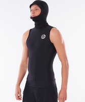 Rip Curl Thermo Top Fbomb Polypro Hood Vest - Black