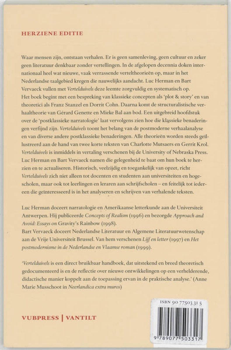 Vertelduivels - back cover