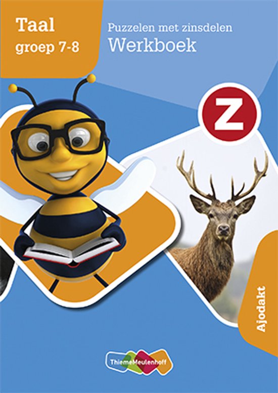 Z-Taal groep 7-8 Puzzelen met zinsdelen Ajodakt Werkboek - cover