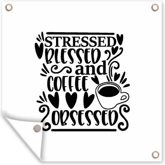 Affiche de Jardin Citations - Café - Mug - 200x200 cm