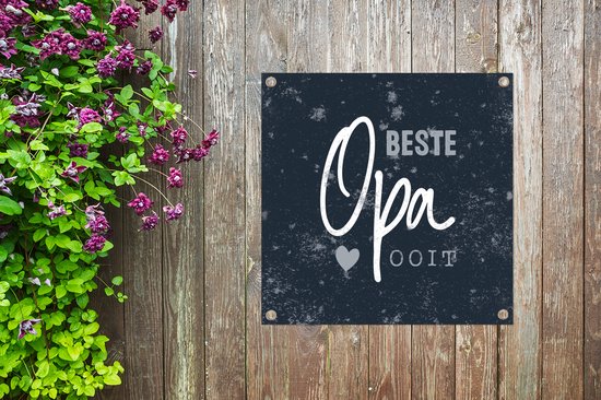 Posters de jardin Cadeau pour Mari - Vaderdag - Citation - 50x50 cm