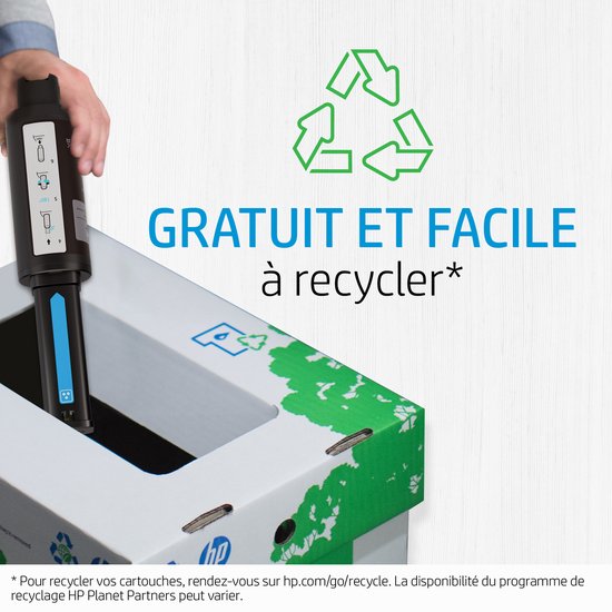 Kit de recharge de toner laser noir HP 143A Neverstop authentique