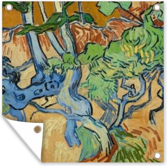 Foto: Tuindoek boomwortels vincent van gogh 100x100 cm