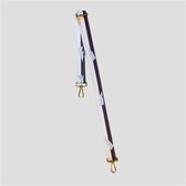 STRAP STRIPE LIGHTNING GREY Bag strap - Festival tassenriem - Schouderband - Schouderriem tas - Tassen riem - Tas hengsel - Tassen band - gitaar strap - cameratas band - cross body - verstelb