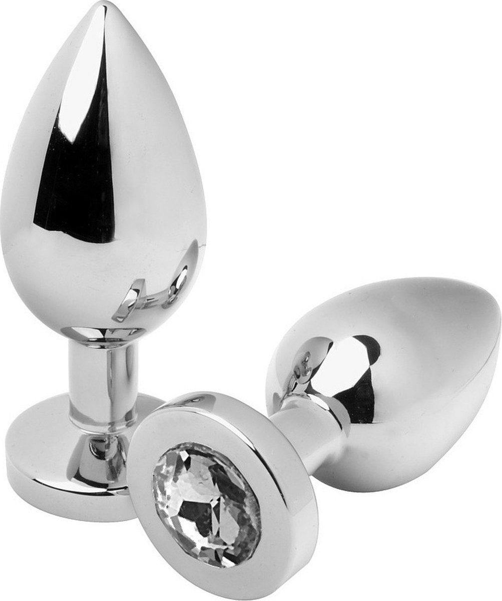 METAL HARD | Metalhard Anal Plug Diamond Clear Small 5.71cm