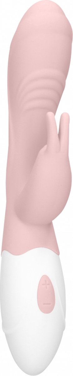 Loveline Juicy Oplaadbare Rabbit Siliconen Vibrator - Roze