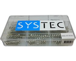 SYSTEC assortimentsdoos drukveren - verzinkt - 9 maten (105-delig)