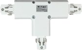 V-tac T-connector Railverlichting 18 X 11 Cm Ip20 Abs Wit