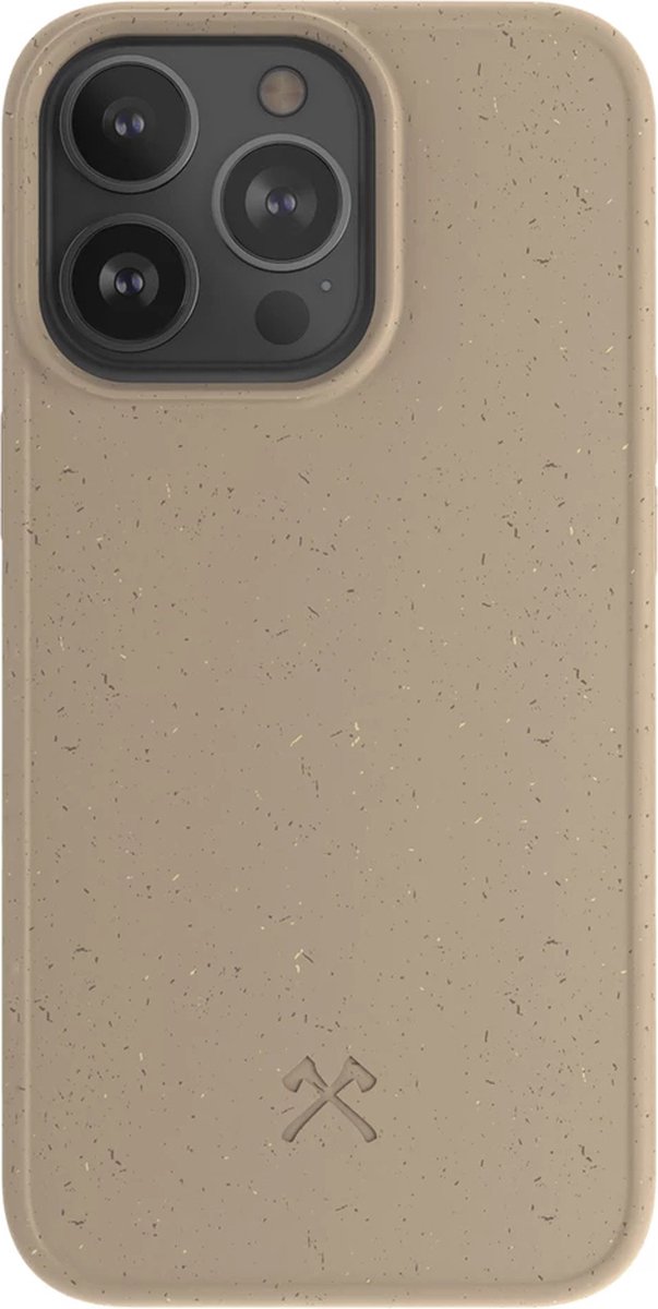 Woodcessories Bio Case - Geschikt voor iPhone 13 Pro - Duurzaam - Eco vriendelijk - Gemaakt van bio-materialen - Taupe Brown
