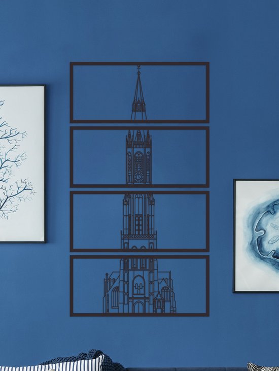 Wanddecoratie | Nieuwe Kerk Delft - L (50x93cm)