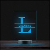 Led Lamp Met Naam - RGB 7 Kleuren - Lisanne