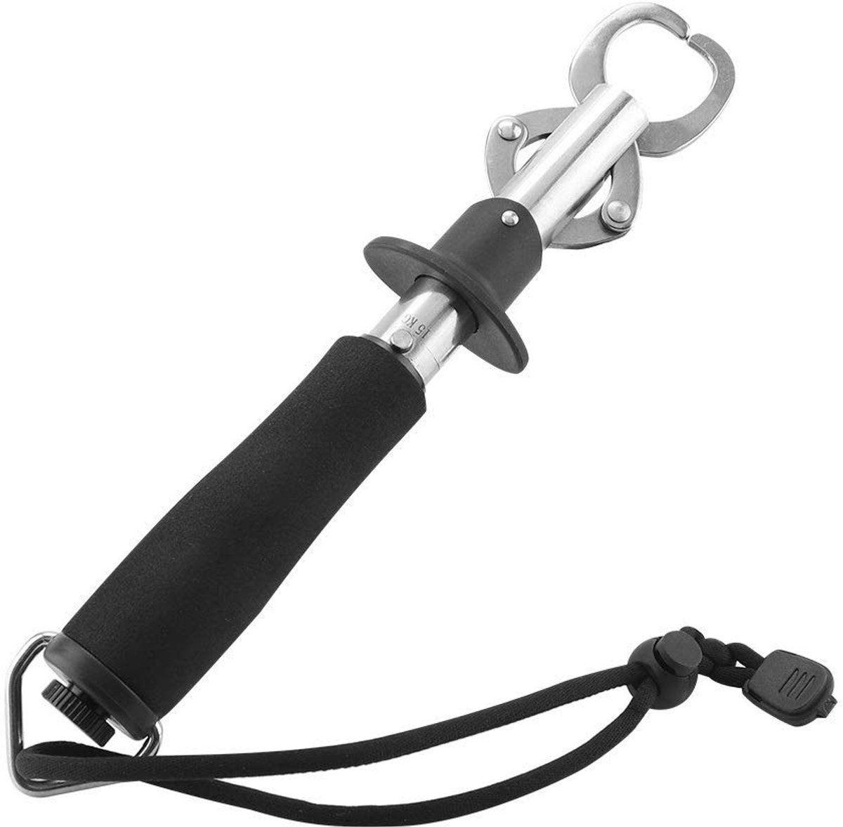 Dailygoods - Dailygoody - Fish Grabber - Vistuig - 27cm - Zwart - Visgrijper - Perfect voor grote vissen - Duurzaam en stevig