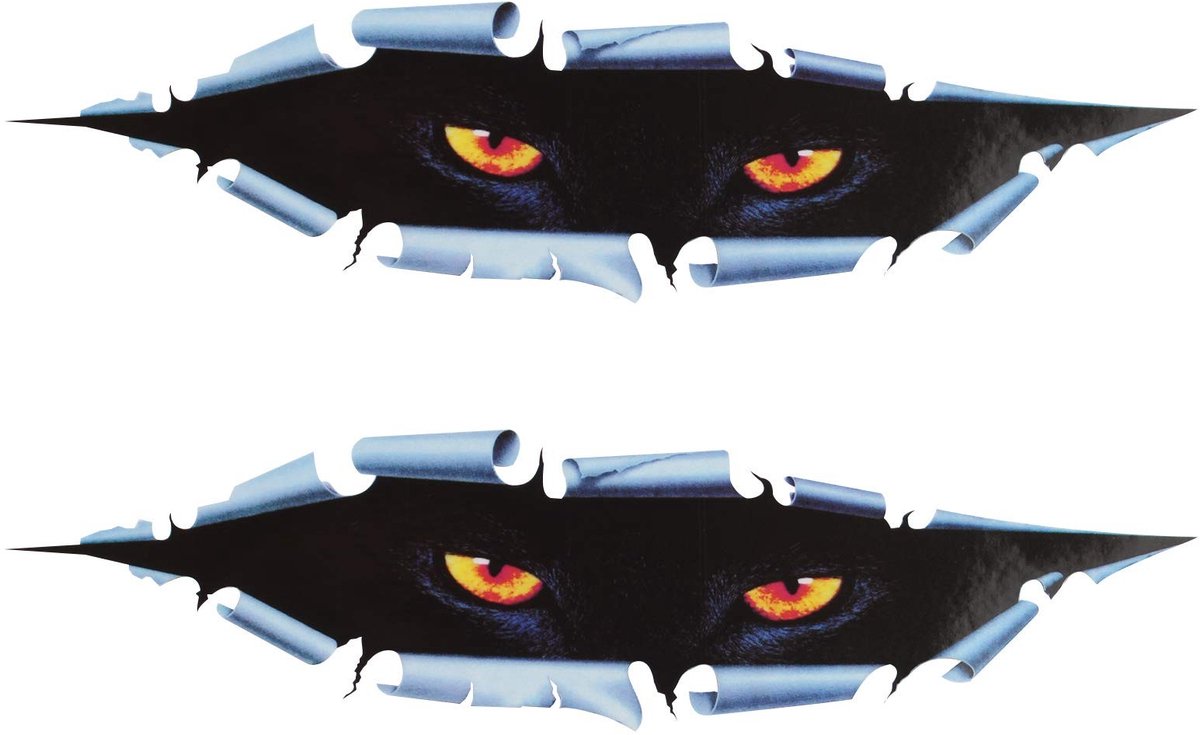 Dailygoods - Dailygoody - 3D Peeping Monster Oog Sticker - Auto Styling Decals - Vinyl Stickers voor Auto en Laptop - Creatieve Decoratie - Geschikt voor Meerdere