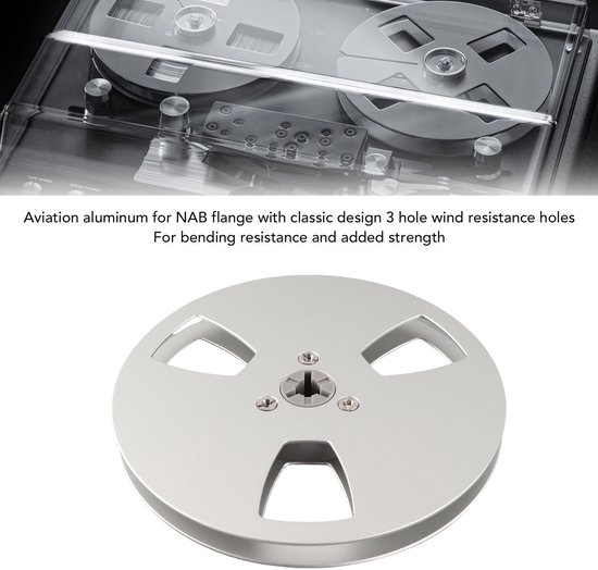 Dailygoods - Dailygoody - Lege Tape Reel - Universele Aluminium Opname Reel - 5 Inch Formaat - Geschikt voor Bandrecorders - Professioneel Gebruik - Duurzaam en Li.. van Dailygoods — afbeelding 3