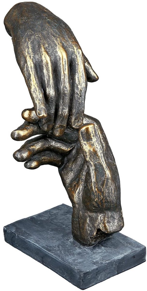 Dailygoods - Dailygoody - decoratieve sculptuur - helpende hand - geschenk en decoratie - poly materiaal - 21 cm - stijlvol en uniek - perfect voor elke geleg