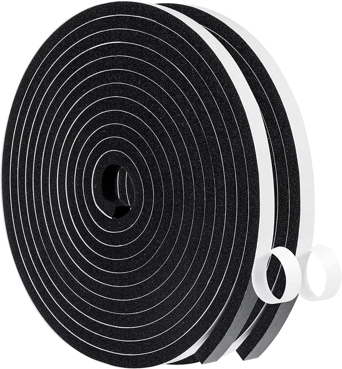 Dailygoody - Afdichtingstape - Zelfklevend - Geluidsisolatie - Zwart - Rubber - Ideaal voor ramen en deuren - 6 mm x 15 m