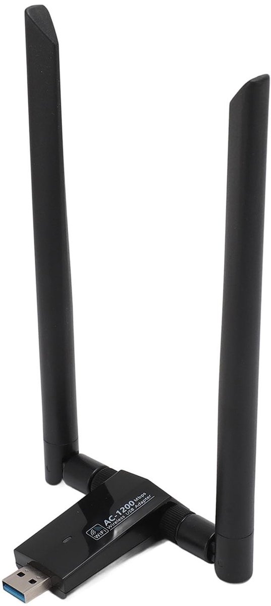 Dailygoody - USB WiFi-adapter - 1200Mbps WiFi Dongle USB 3.0 - Dual Band 5G/2.4G - Draadloze Netwerkadapter - Geschikt voor Desktop Laptop PC - Dubbel
