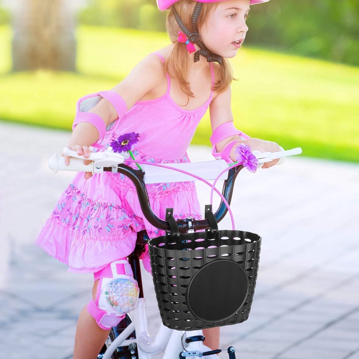 Dailygoody - Fietsmand - Opbergtas - Duurzaam en schokbestendig - Zwart - Kinderfietsen - Praktische en modieuze oplossing - Uniseks Volwassene