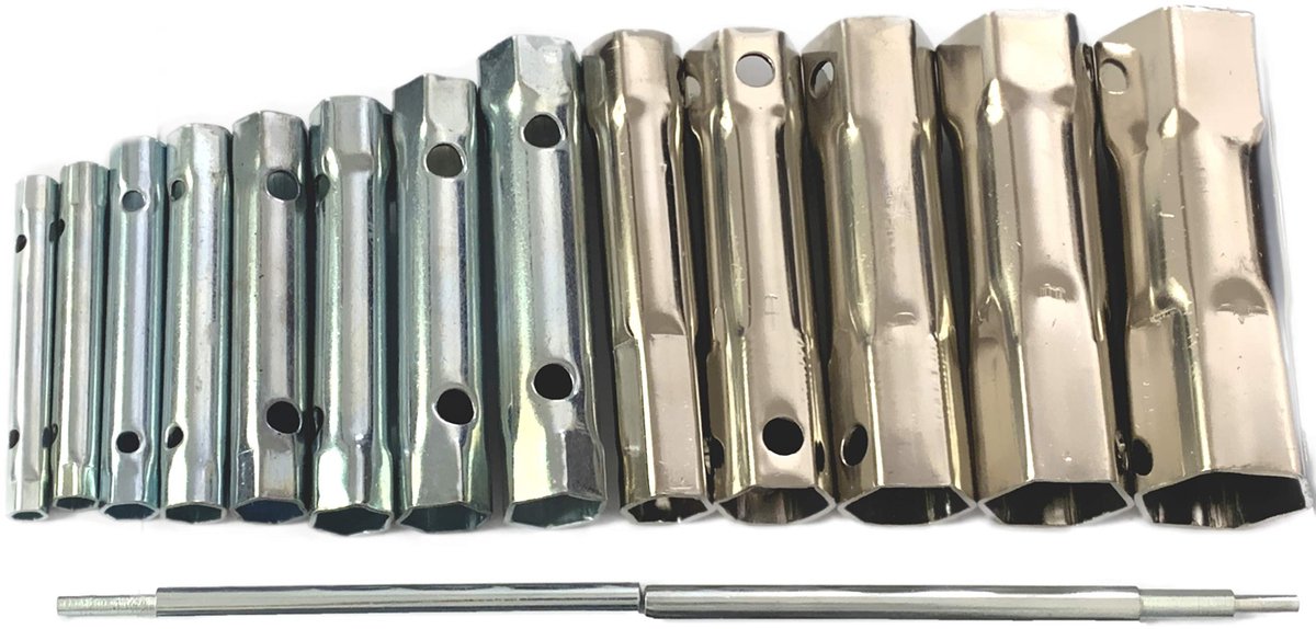 Dailygoods - Dailygoody - Steeksleutel Set - 15-delige set - Dubbelzijdig en veelzijdig - Inclusief maten 6-37mm - Van chrome vanadium staal - Voor professioneel g..