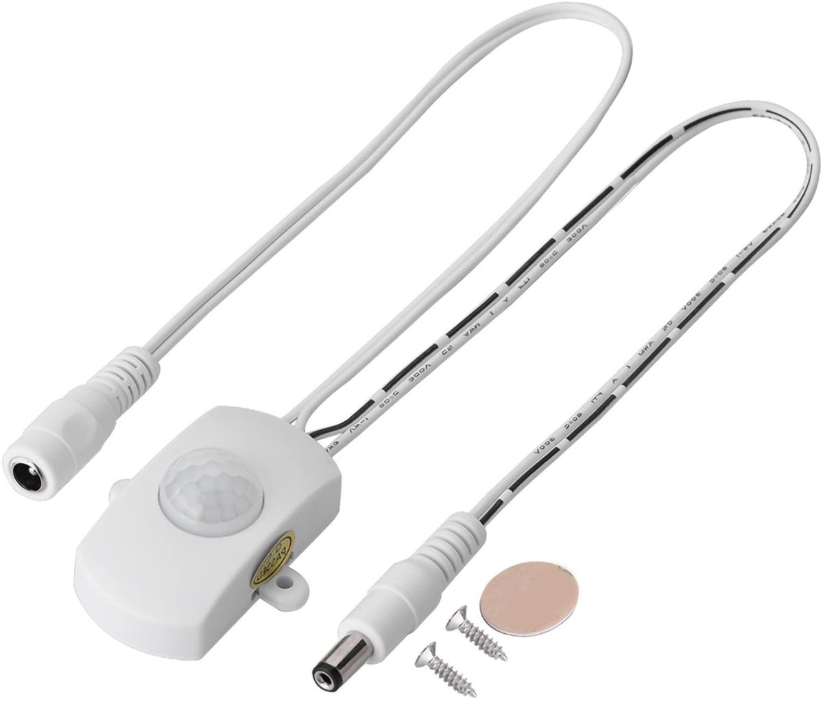 Dailygoods - Dailygoody - Infrarood bewegingsmelder - Bewegingssensor - Automatische schakelaar - Wit - Energiezuinig - Geschikt voor binnen - Voor diverse ruimtes