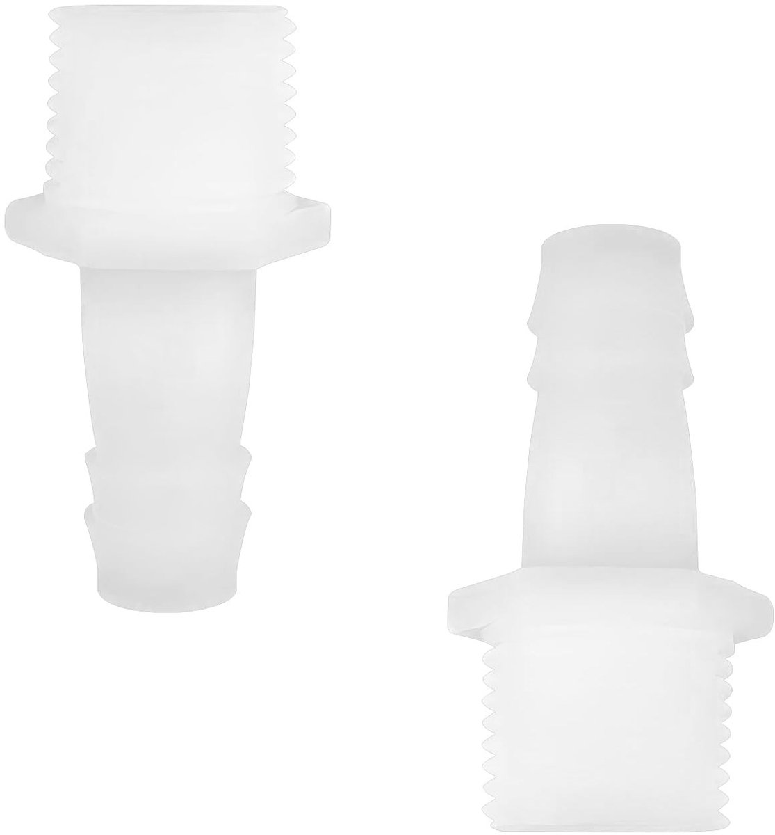 Dailygoods - Dailygoody - 2pcs Plastic Hose Reducer - 12mm OD Barbed Connector met G 1/2 Male Draad