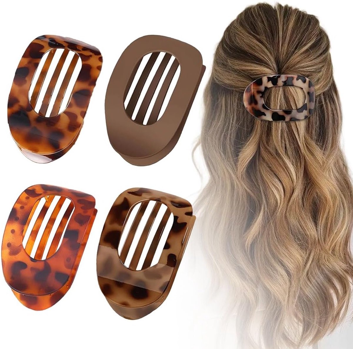 Elegante Dames Haarspeld met Eendebek Ontwerp - Flat Hair Clip voor Stijlvolle Haarstyling, Perfect als Cadeau voor Vrouwen