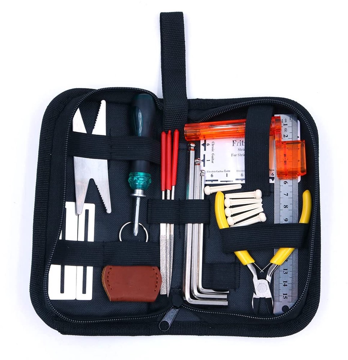 Dailygoody - Gitaarreparatieset - 26-delige set - Inclusief metalen klem - Voor snaarverandering - Ideaal voor gitaarliefhebbers - Handige tools voor ...