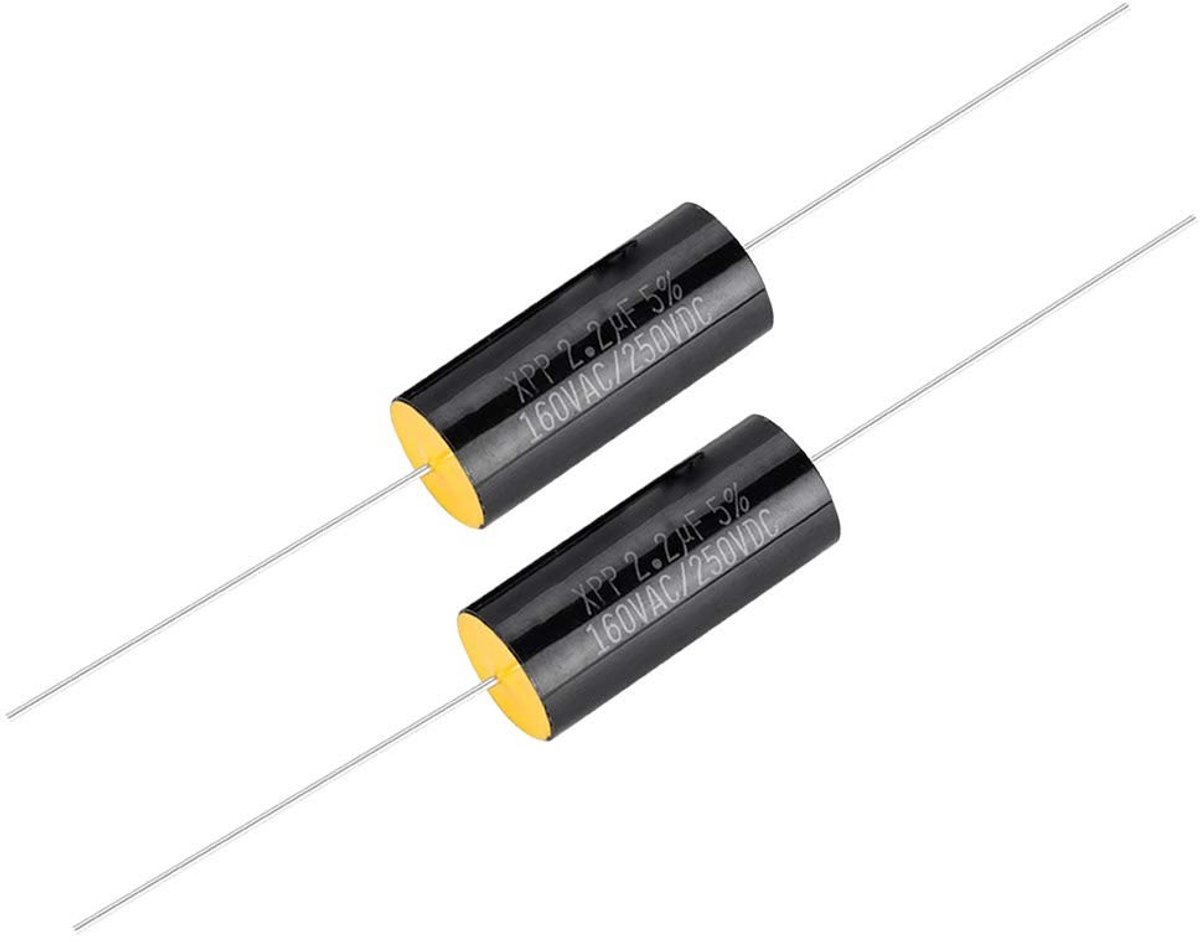 Dailygoody - HiFi Condensator - Geluid Audio - Hoogwaardige Geluidskwaliteit - 2.2uf - Frequentie Divider - Perfect voor Auto en Speakers